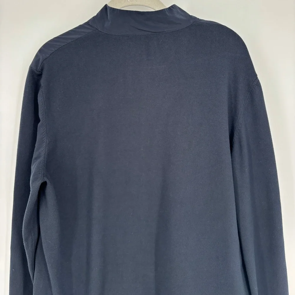 Theory‎ Belville PK Fine Bilen Zip Bomber Jacket Navy Lightweight Modern Size XL